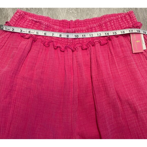 Simply Southern SZ XL  Pink Wide Leg Pants Women’s Pockets Gauzy Cool Comfort - Picture 2 of 9